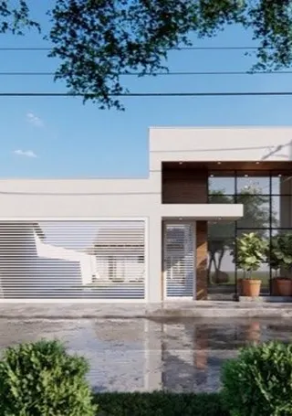 Render de fachada gerado com IA